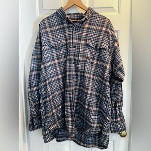 Ariat Rebar flannel shirt.